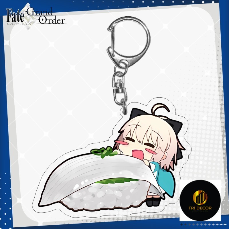Móc Khoá, Mô Hình Standee Game FGO Saber Astolfo Alter phiên bản chibi Trang Trí Bàn Học