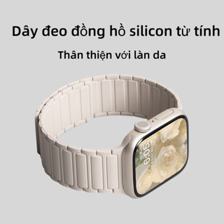  Dây đeo silicon từ tính mạnh cho đồng hồ thông minh Apple Watch Series 11 10 9 8 7 6 5 SE Ultra 49mm 41mm 44mm 45mm 46mm 