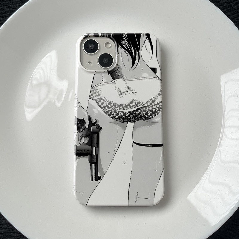 Ốp điện thoại nữ tính sát nhân truyện tranh vỏ bảo vệ 16pro x 11pro x 16pro x 16pro pro pro 16pro 16