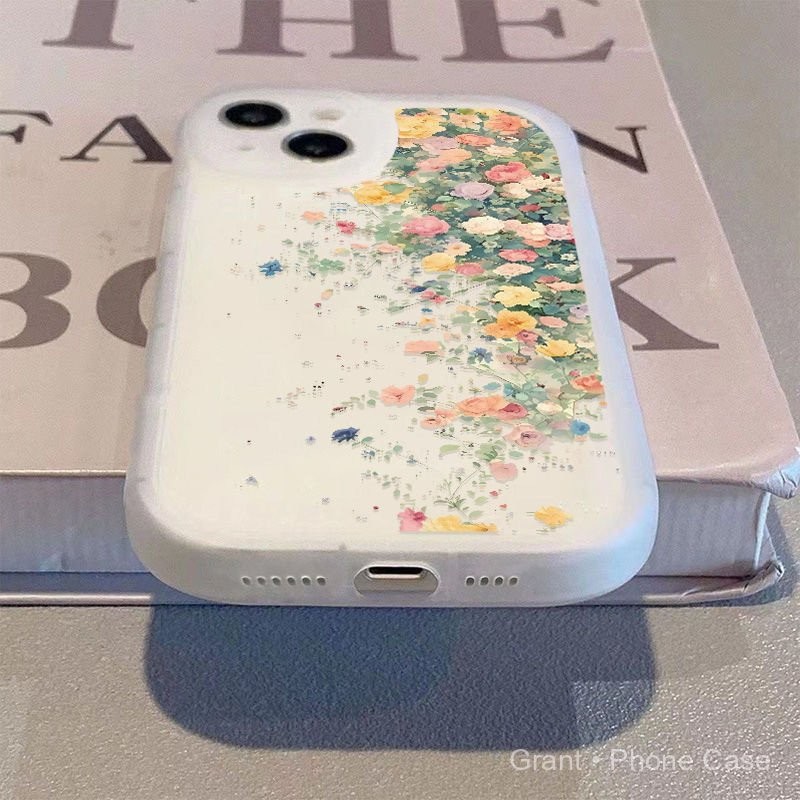 Ốp lưng trong suốt họa tiết hoa, mắt to, tương thích với iPhone 5 5s SE2016 SE2020 SE2022 6 6s 7 8 P