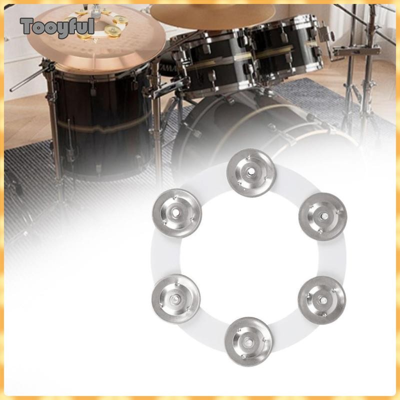 Cymbals Ching Nhẫn Tambourine Hihat Hi Hat Tambourine cho bữa tiệc KTV Buổi hòa nhạc