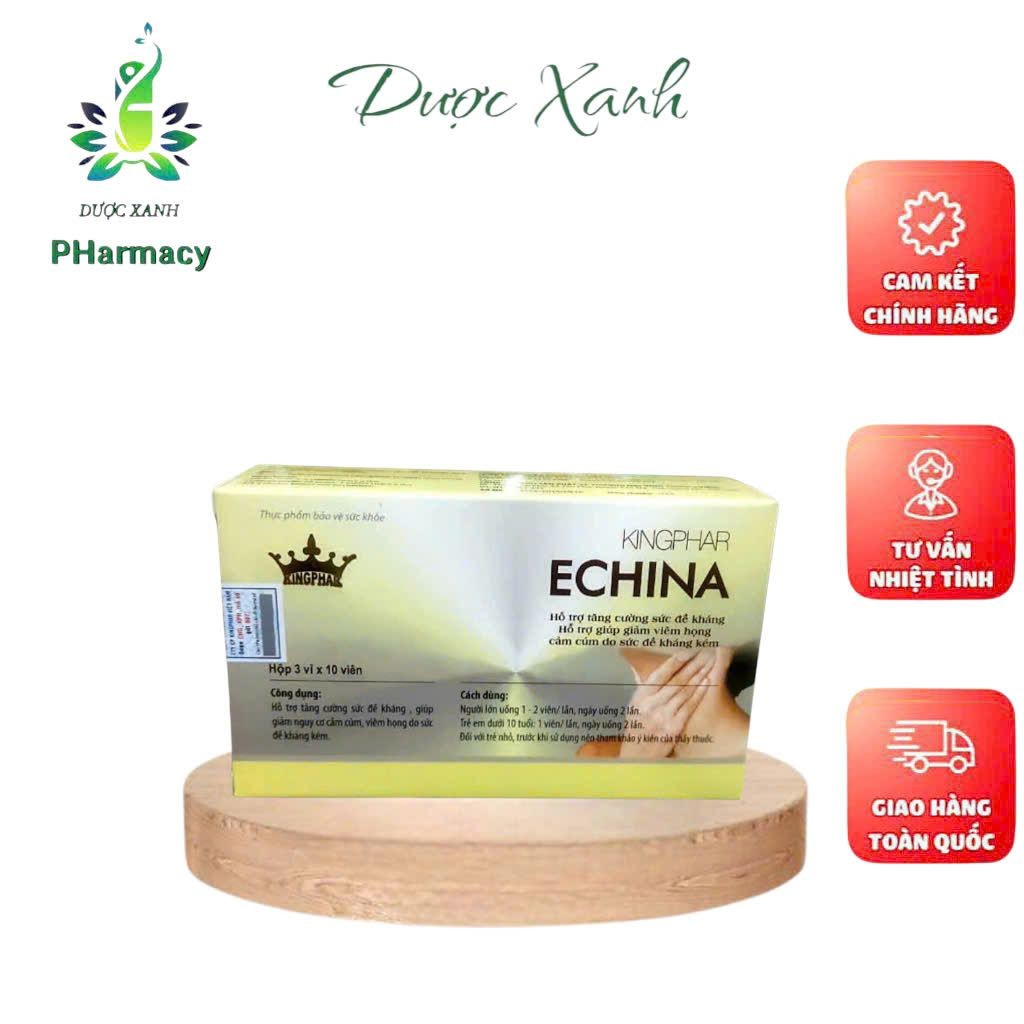Echina kingphar giảm cảm lạnh cúm vim họng , giảm ho dùng được cho phụ nữ có thai , đang cho con bú
