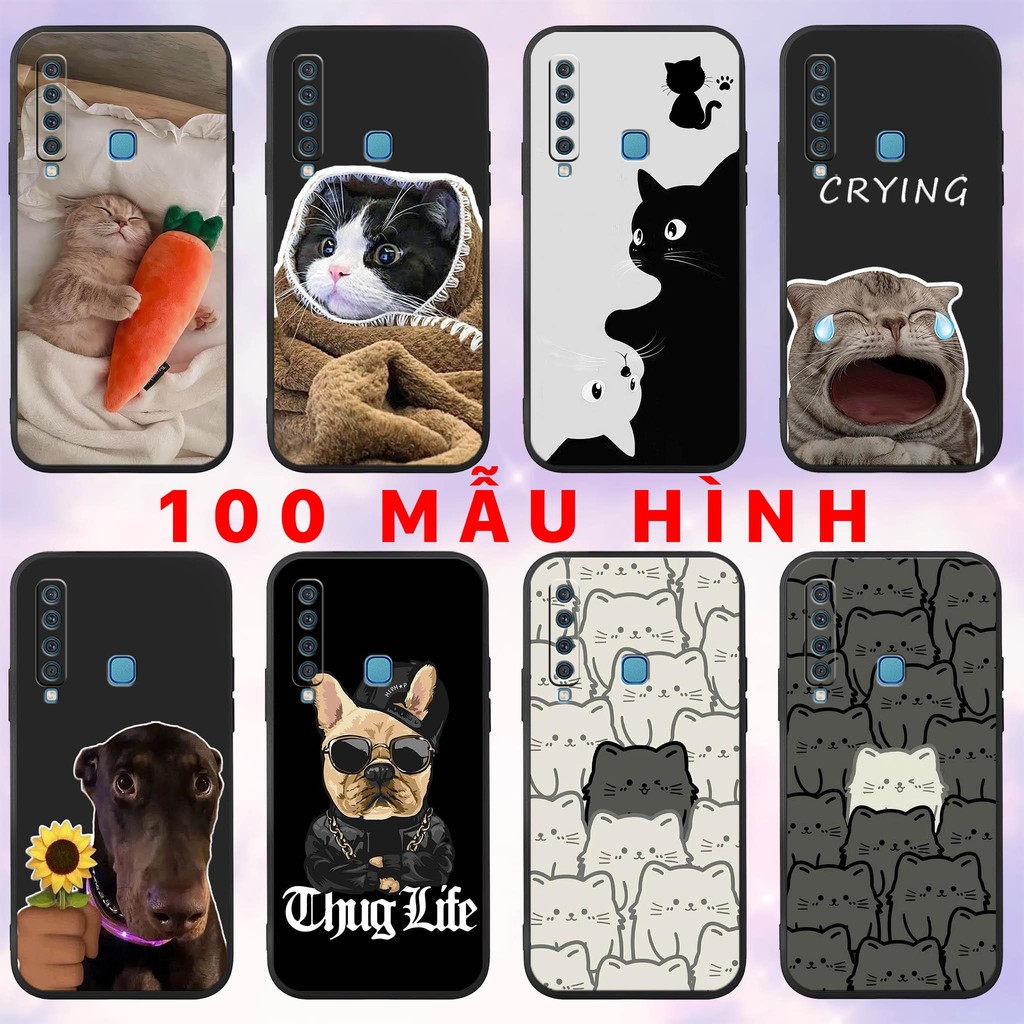 Ốp lưng Samsung A9 2018 - A9s - in hình mèo chó cute dễ thương cat dog thug life nhựa dẻo TPU bảo vệ