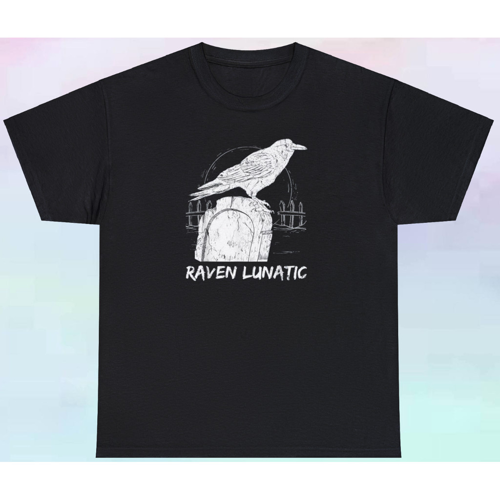 Áo sơ mi Gothic Raven Lunatic | Ngôi mộ bóng tối kiểu Raven Gothic ngộ nghĩnh |