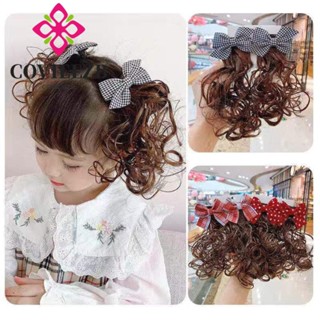 Covieezb Tóc Giả Cho Bé Kẹp Tóc Sóng Fasion Chất Lượng Cao Tóc Nối Dài Trẻ Em Mũ Bé Gái Dễ Thương Ngọt Ngào Nơ Kẹp Tóc