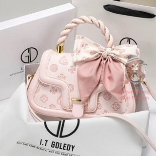 Nhẹ nhàng sang trọng túi xách nữ niche cao cấp 2024 dập nổi màu hồng túi xách túi đeo chéo nữ mọithứ