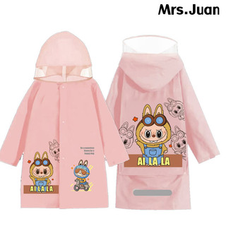 LABUBU Áo Mưa Cho Bé - Áo Mưa Phản Quang, Chống Nước, Dễ Dàng Mang, Cho Trẻ 6-12 Tuổi