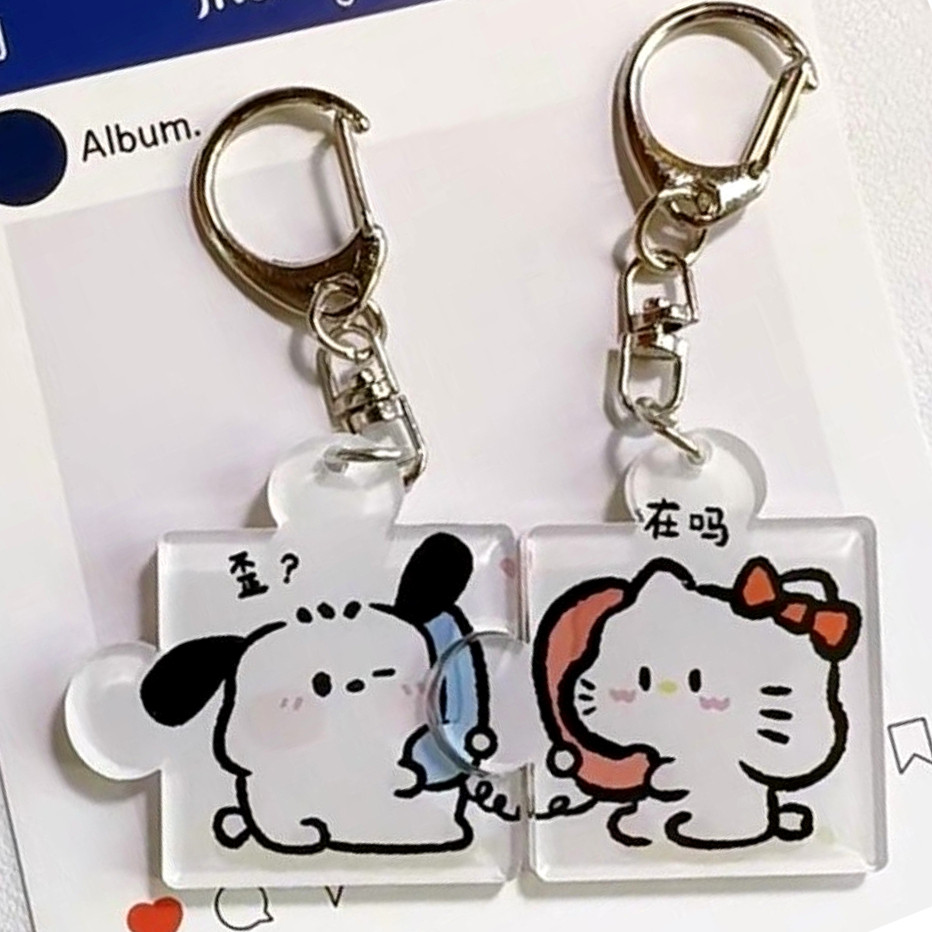 Móc khóa Pochacco Kitty Móc khóa cặp đôi Acrylic Quà tặng cho người bạn thân nhất