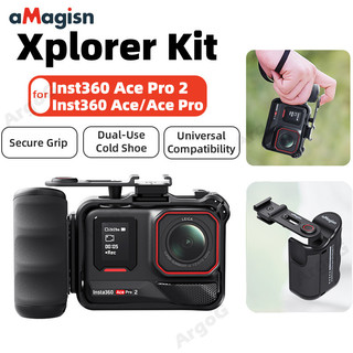 aMagisn Tay Cầm Xplorer cho Insta360 Ace Pro/Pro 2 Chống Trượt Phụ Kiện Ace Pro 2