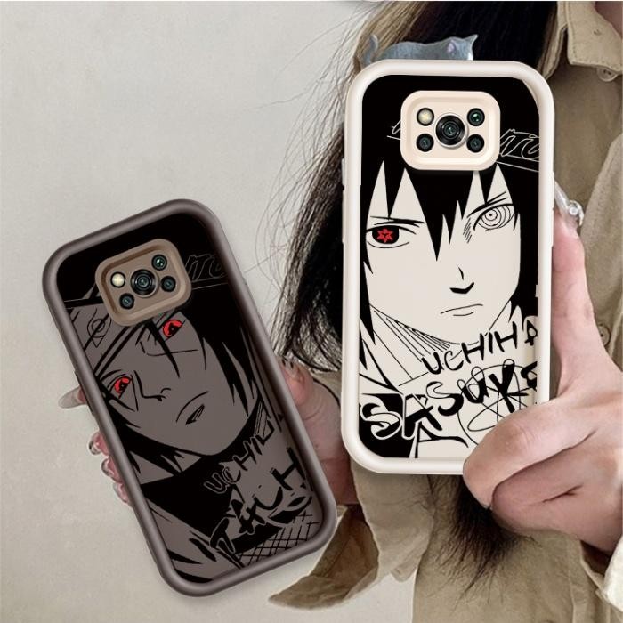 Ốp Lưng Cho Xiaomi POCO X3 NFC Pro Phim Hoạt Hình Silicone Bé Gái Vỏ Điện Thoại Mềm TPU NARUTO Sasuk