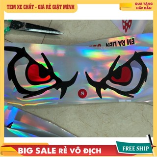  Đôi mắt trang trí dán xe tải,xe máy nắp capo decan dán xe xe oto gương chiếu hậu độc lạ 
