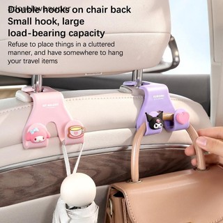 Ad1vn Kawaii Hello Kitty Ghế Ô Tô Tựa Đầu Móc Sanrio Cinnamoroll Kuromi Tự Động Ghế Sau Sắp Xếp Móc Treo Lưu Trữ Nội Thất Ô Tô Martijn