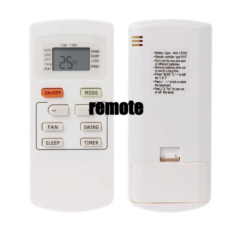Điều khiển từ xa Bộ điều khiển điều hòa đa năng Thay thế cho Gree AC YX1F Yx1f5f Yx1f1 Yx1f2 Yx1f3 Y