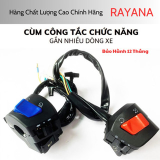  Cùm công tắc FZ V2 gắn ghi đông xe máy xe điện với kiểu dáng hiện đại tích hợp nhiều chức năng tiện ích. 