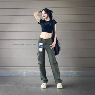 Quần Cargo Nữ Kaki Co Giãn Túi Hộp Ống Rộng KQSTYLING Đứng Form Thoải Mái Cao Cấp C1