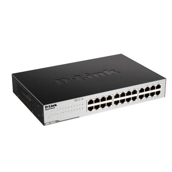 SWITCH D-LINK DGS-1024C - TỐC ĐỘ 10/100/1000MBPS - 24 PORT - VỎ KIM LOẠI