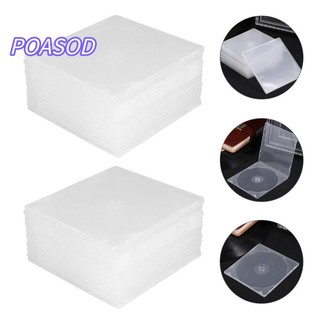 Mayshow 20 Cái CD, PP Đĩa Đơn Vuông Hộp PP, Vỏ Trong Suốt Phong Cách Mỏng Có Thể Lắp Đặt DVD Hộp Bảo Quản DVD DVD