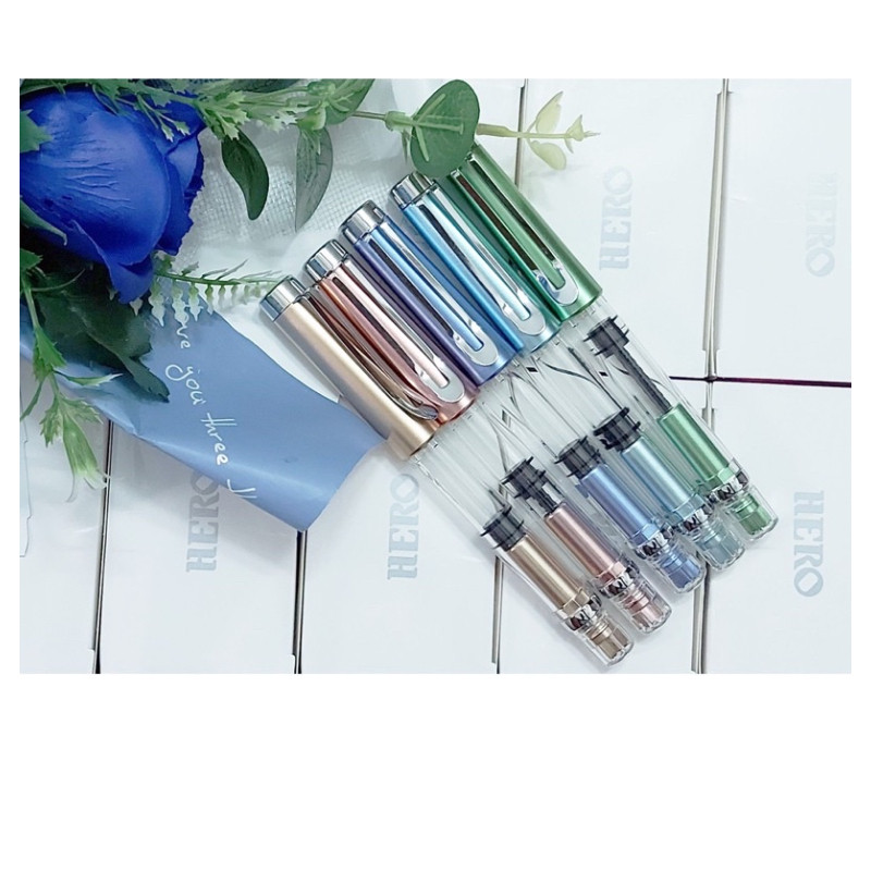 Bút máy, bút mực luyện chữ đẹp, nét thanh đậm lá tre nhỏ SH048 T09.