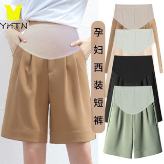 YHTN quần ngố bầu chất lượng cao quần lửng bầu ống rộng suông cho bà short đùi ngố công sở quan bau  sooc xuông quần sooc bầu