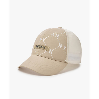 MLB - Nón bóng chày unisex Diamond Monogram Sporty Mesh_3AMCM0153-50BGD