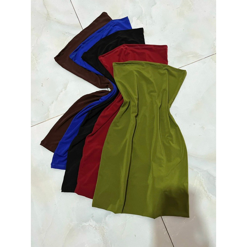 Đầm body ống ulzzang cúp ngực chất thun borip dày dặn dáng ôm nhiều màu đi tiệc | BigBuy360 - bigbuy360.vn