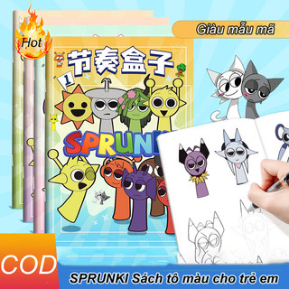 SPRUNKI Sổ Vẽ Trẻ Em Hộp Nhịp Điệu Âm Nhạc Mới Sổ Vẽ Sáng Tạo Sổ Tô Màu Và Vẽ Nguệch Ngoạc Cho Trẻ Em