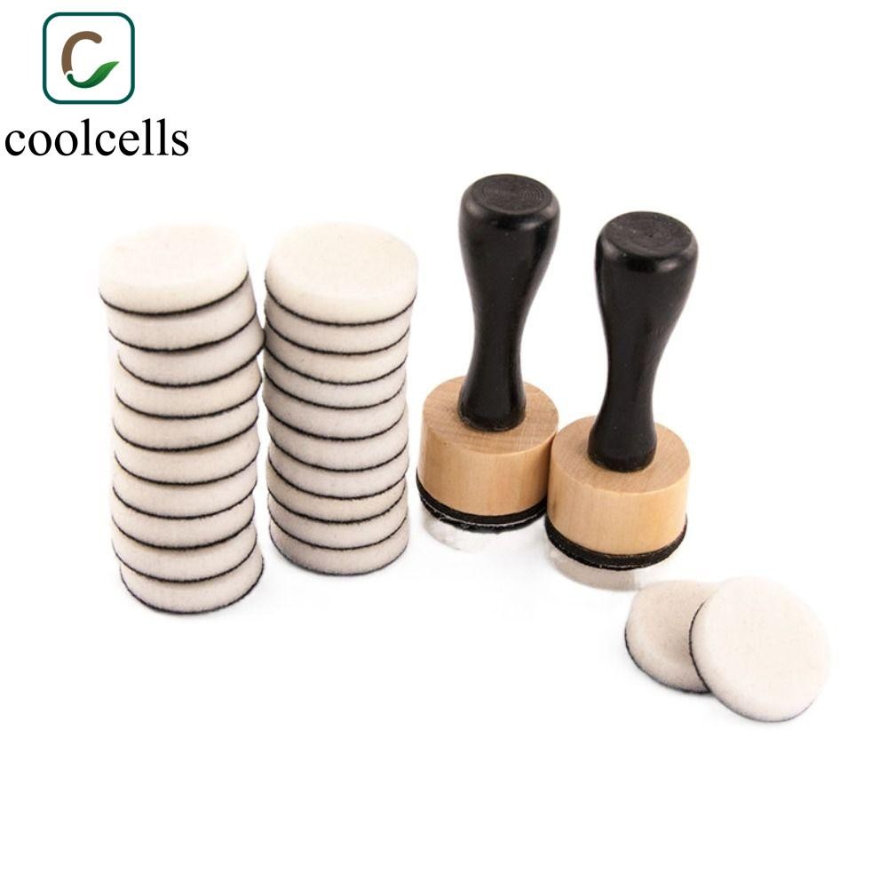 COOLCELLS Mini Ink Paints Mixing Blending Tools, Foam DIY Scrapbooking Flat Domed Foam Refills Tool,