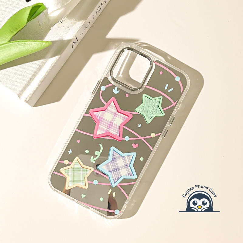 Ins Style Star Mirror Ốp Điện Thoại Vivo Y19S Y29 Y37 Pro 5G Y300 Y200 Pro Y200E Y200i Y200T Y100 Y3