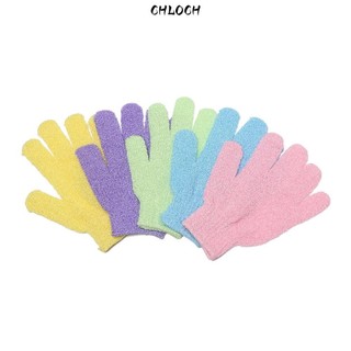CHLOCH 1 Cặp Găng tay đi tắm Phòng Tắm Hữu Ích Tẩy Tế Bào Chết Dưỡng Ẩm Tẩy Tế Bào Chết Vải Rửa Da