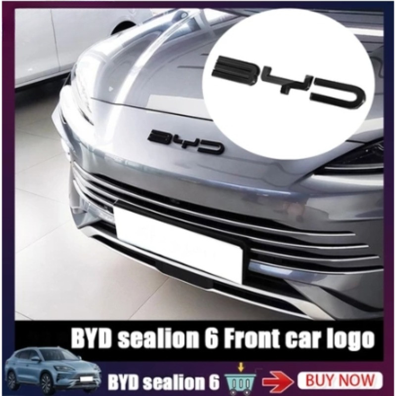 Byd sealion 6 Logo Ô Tô Lưới Tản Nhiệt Trước Chữ Logo byd Phụ Kiện byd sealion 6 Trang Trí Xe Hơi