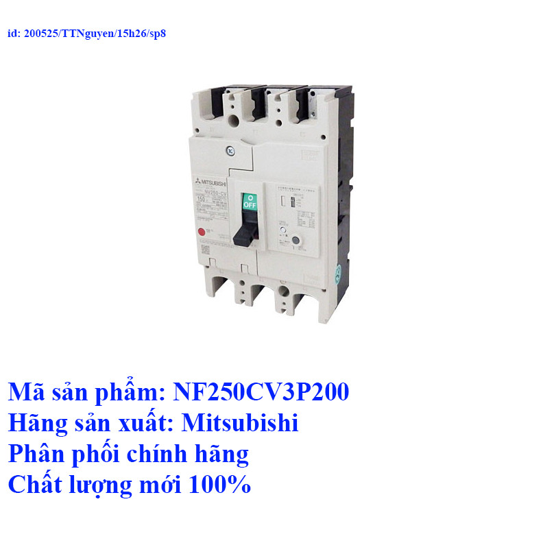 Cầu dao điện dạng khối NF250-CV 3P 200A