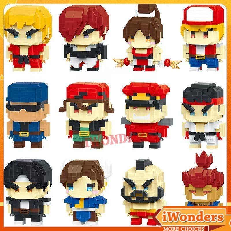 Street Fighter 12in1 Đồ chơi bé trai Quà tặng Ryu / Chun-Li / Gouki / Kyo Kusanagi / Iori Yagami / T