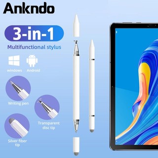 Bút vẽ máy tính bảng 3 trong 1 Stylus Màn hình điện dung Bút cảm ứng Caneta cho điện thoại di động Android Phụ kiện bút chì thông minh