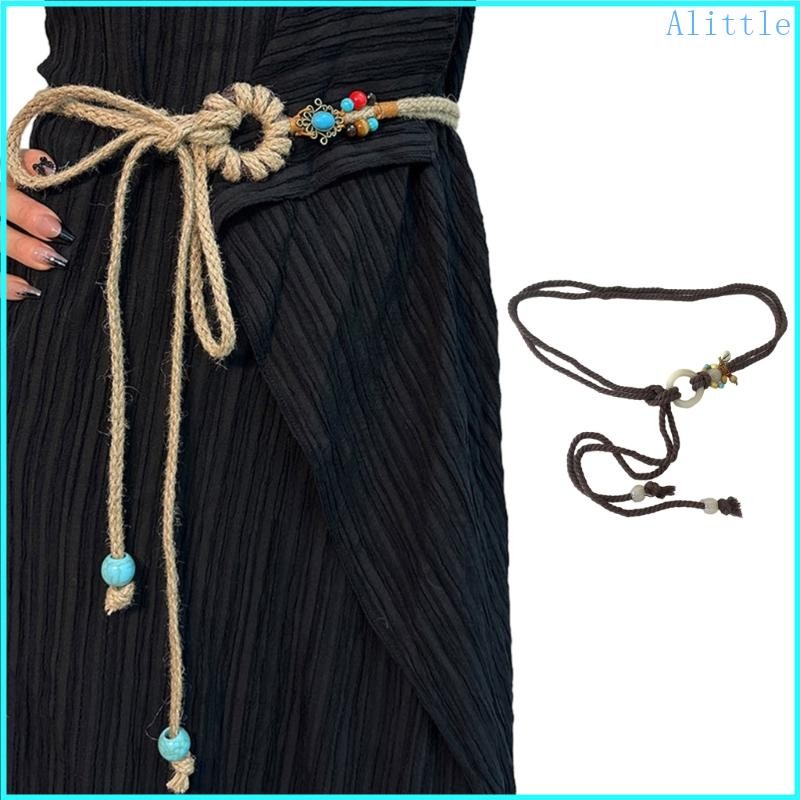 Bohemian Handmade Braided Waist Rope for Women Multi-type Ladies Dress Belt