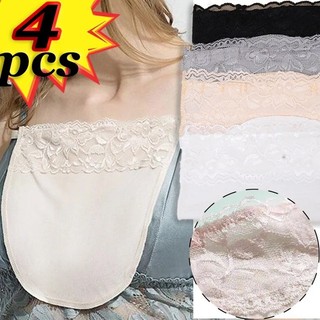 4 Tấm Lót Ngực Chống Trơn - Ngực Ren Thoáng Khí Thời Trang - Phụ Kiện Quần Áo Dây Co Giãn Không Dấu Vết