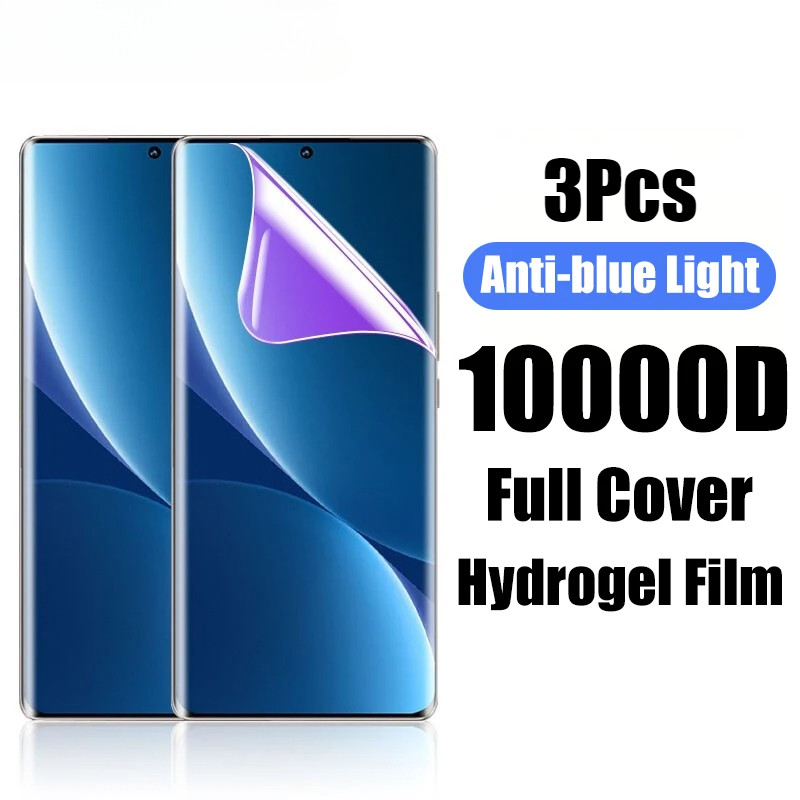 3 Bộ 600D Chống Ánh Sáng Xanh Mềm Hydrogel Cho Doogee Blade GT Ultra Note 59 Fire 6 Max S119 Chống V