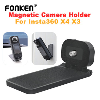  Giá đỡ máy ảnh thể thao từ tính Fonken cho Insta360 X3 X4 Giá đỡ máy tính để bàn từ tính Đế treo tường 