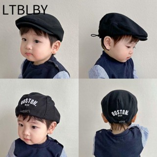 Mũ nồi LTBLBY, Mũ lưỡi vịt có thể điều chỉnh dây rút Denim cổ điển, Mũ lưỡi trai thêu chữ Cotton màu trơn cho trẻ em