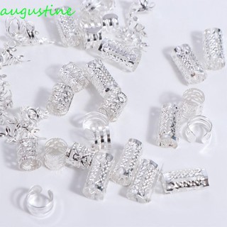 Augustine 40 Chiếc Bộ Nhẫn Tóc Hỗn Hợp, Kẹp Vòng Đeo Kim Loại Bím Tóc Dreadlocks Hạt, Phụ Kiện Tóc Mũ Nón DIY Có Thể Điều Chỉnh Tóc Tóc Ống Tóc Trang Sức Tóc