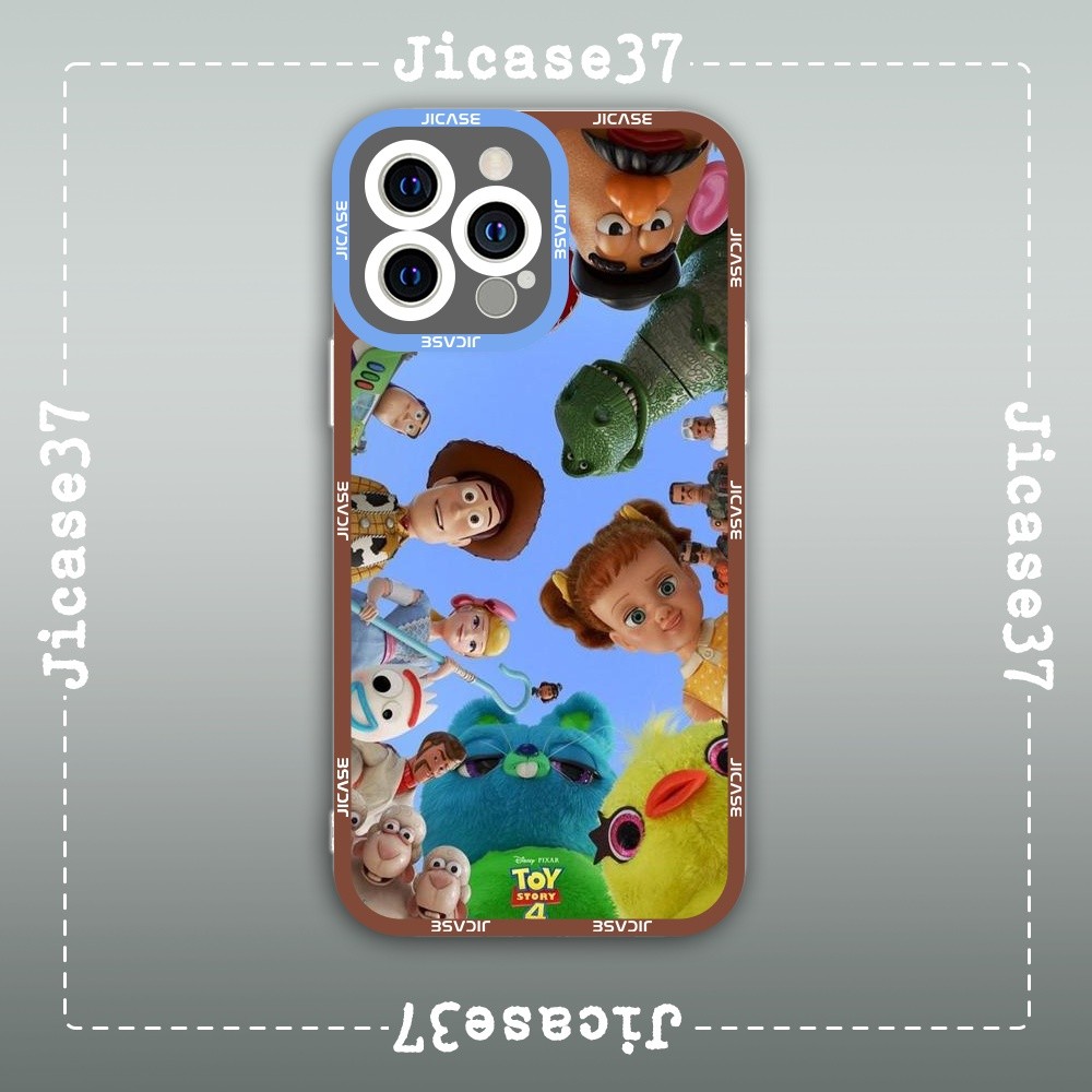 Ốp lưng iPhone Cạnh Vuông Samsung Xiaomi Oppo Hoạt hình Toy Story Câu chuyện đồ chơi nhân vật Woody 