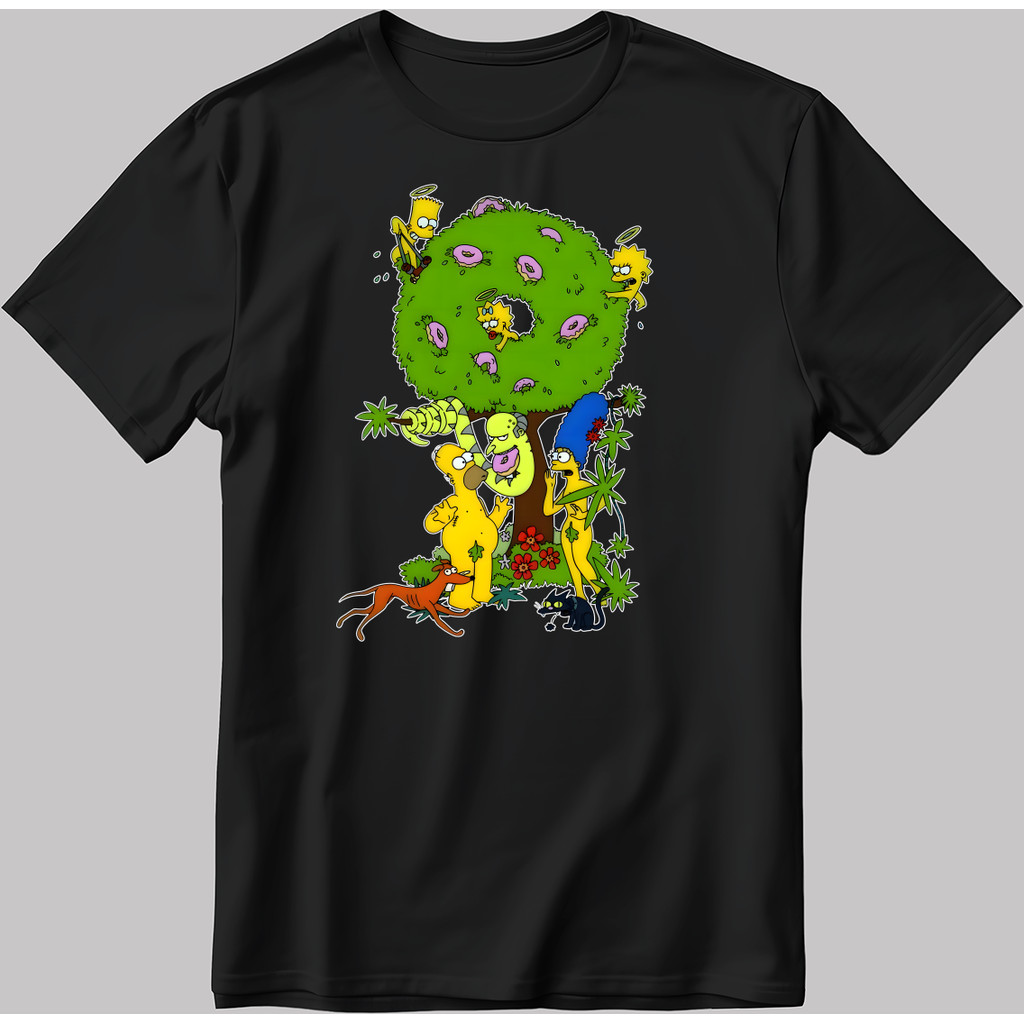 The Simpsons, Halloween Vẽ Tay Ngắn Trắng-Đen Nam / Áo Ka15