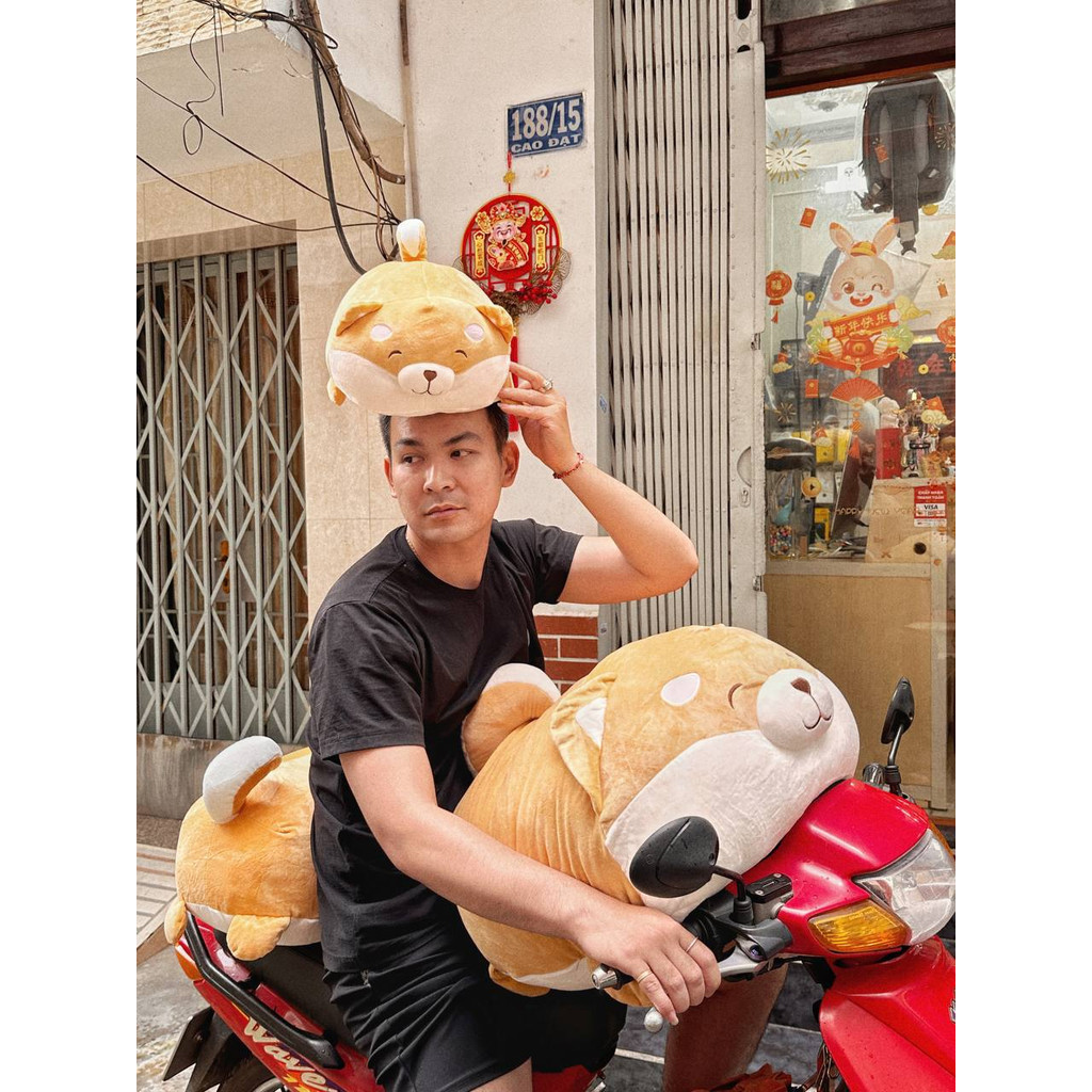 Thú nhồi bông Chó corgi hột mít tròn lũm- Gấu bông hình chó corgi Ngyễn Gia group Cao Đạt Q5