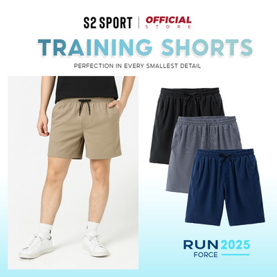 Quần Short Đùi Nam S2 SPORT vải waffle 3D cao cấp thể thao, phối chun co giãn, thoáng khí - QS05