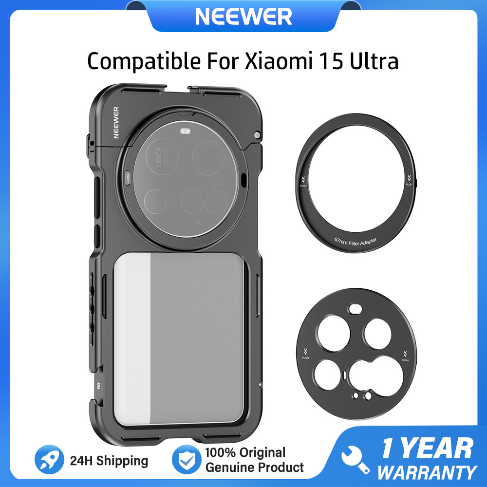 NEEWER PA091 Lồng Phát Hành Nhanh Video Rig Case Giá Đỡ Ổn Định Điện Thoại Tương Thích Với Xiaomi 15