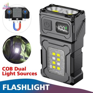 JESJELIU Móc Khóa Đèn Pin LED MINI Cắm Trại Đi Bộ Đường Dài