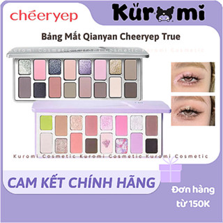 [HỎA TỐC] QianYan Bảng Phấn Mắt Qianyan Cheeryep Natural Color Starring 16 Ô, Tone Màu Đa Dạng Có Nhũ Lì Lấp Lánh 16g