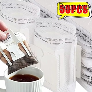 BENYTRO 10 / 50 Túi Lọc Cà Phê, Túi Lọc Bột Cà Phê Dày Dùng Một Lần, Treo Tai Rót Cà Lọc Cà Phê
