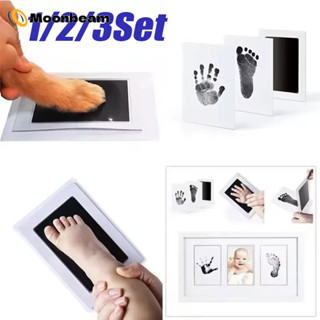 [Trang chủ] - Bộ dụng cụ dấu tay & dấu chân cho bé - An toàn, không độc hại, không cần chạm, lý tưởng cho thú cưng (Mèo & Chó) In hình chân, Quà tặng lưu niệm