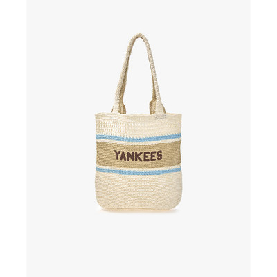 MLB - Túi tote unisex dệt kim phom chữ nhật Summer_3AORR0153-50IVS