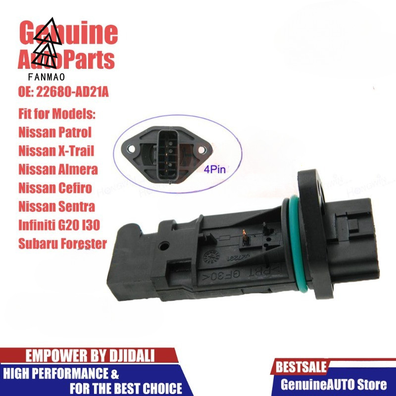Cảm biến đo lưu lượng không khí khối FANMAODZ MAF 22680-AD21A 22680-AD210 22680-AD201 Dành cho Nissa